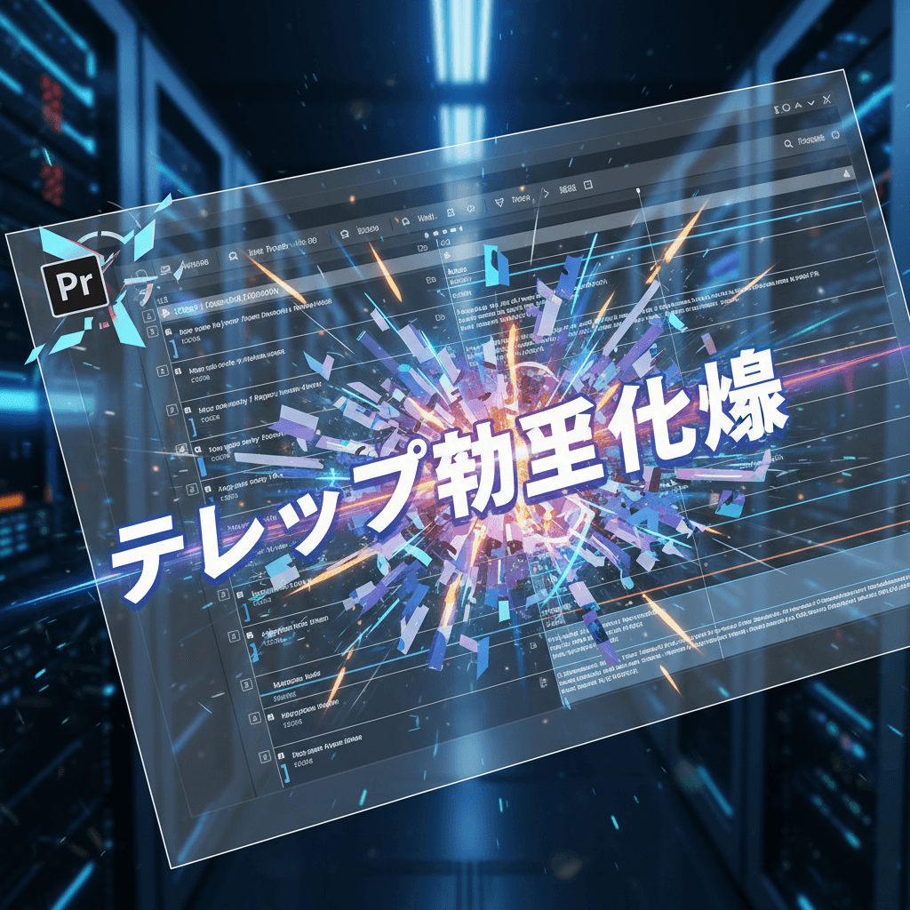 Premiere Proでテロップ作業を劇的に時短！2026年プロが教える効率化テクニック