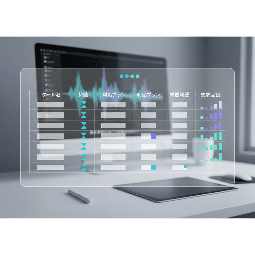 テキストから動画を生成するAIツールの比較表